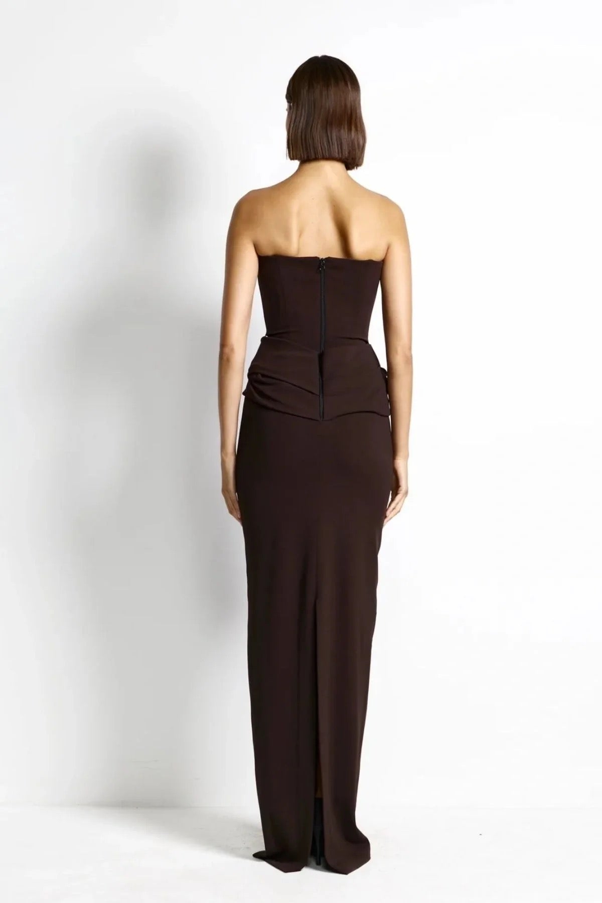 Effie Kats Allegra Gown - Coffee