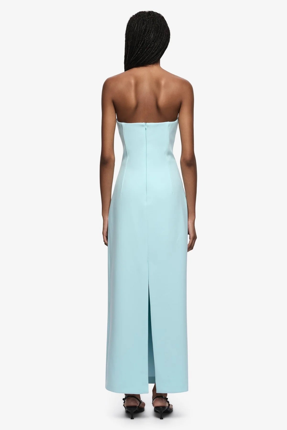 Bec & Bridge Romee Strapless Maxi Dress - Glacier Blue