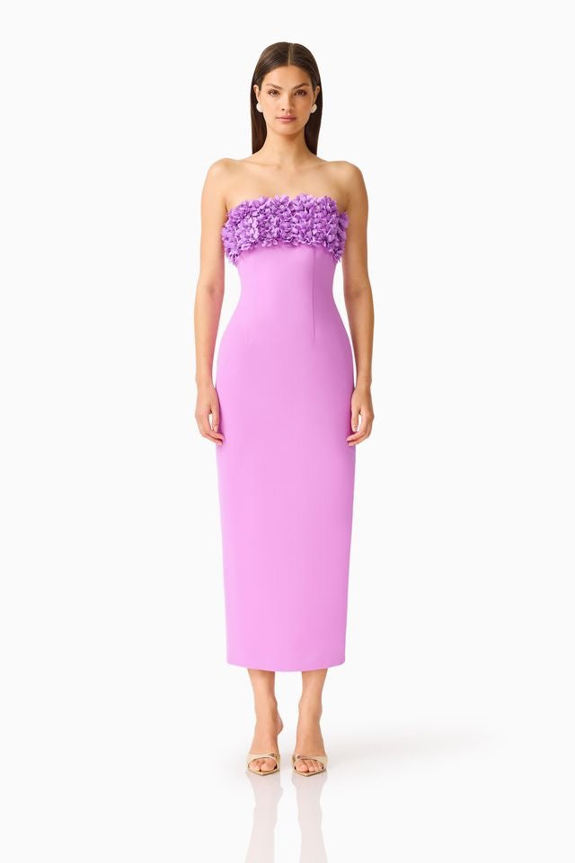 Elliatt Solenne Column Midi Dress - Orchid