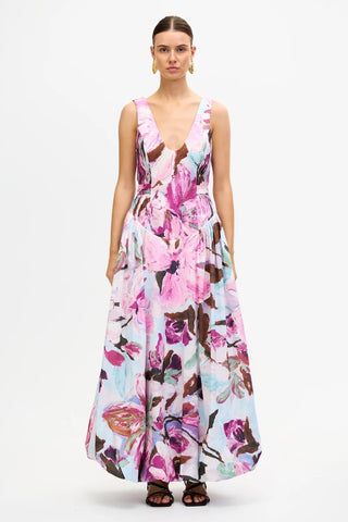 Acler Flosh Maxi Dress - Wild Wisteria