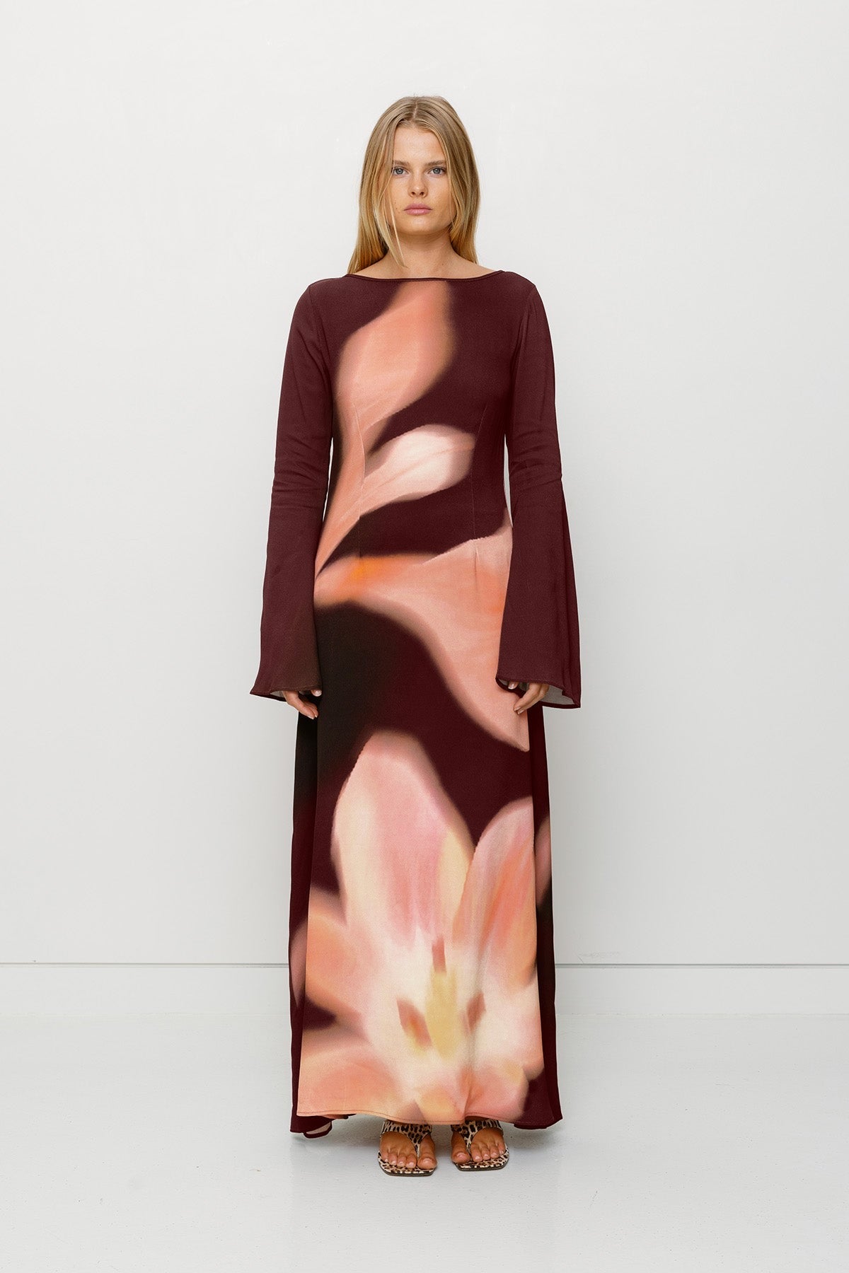 The Wolf Gang Leona Maxi Dress - Cocoa Flower