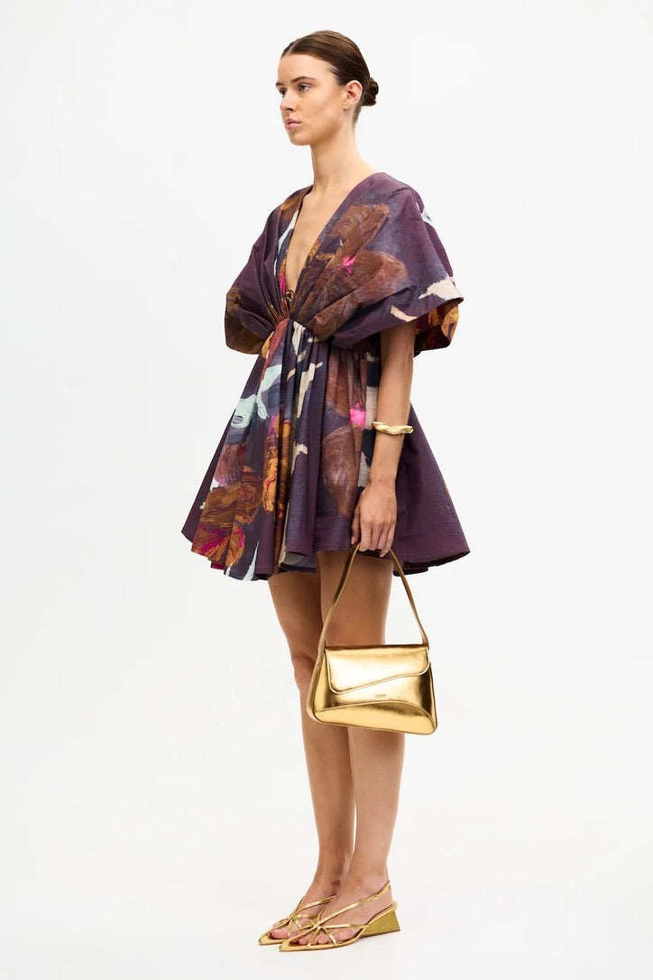 Acler Northam Mini Dress - Cocoa