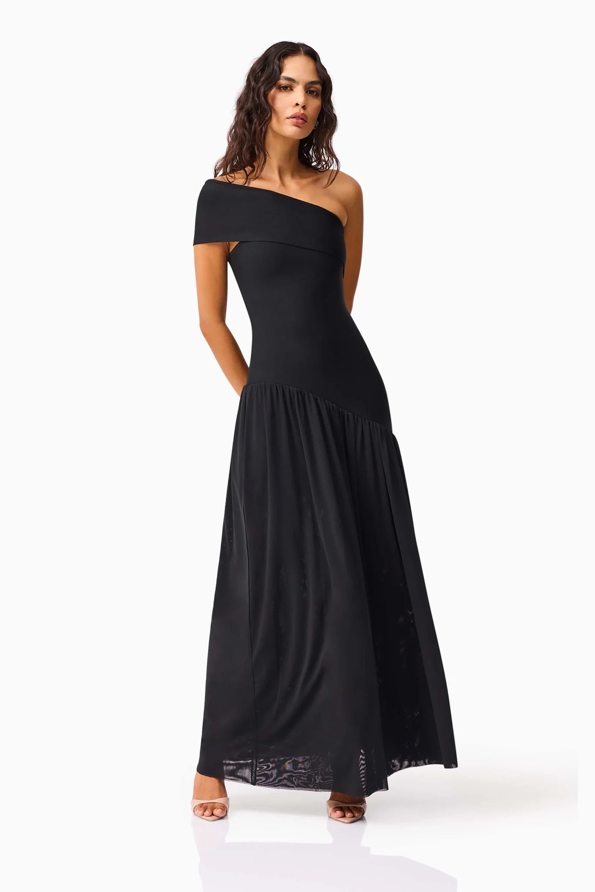 Elliatt Jesselle Asymmetrical Gown - Black