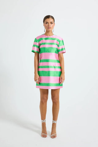 Pasduchas Gigi Sleeve Mini Dress - Watermelon
