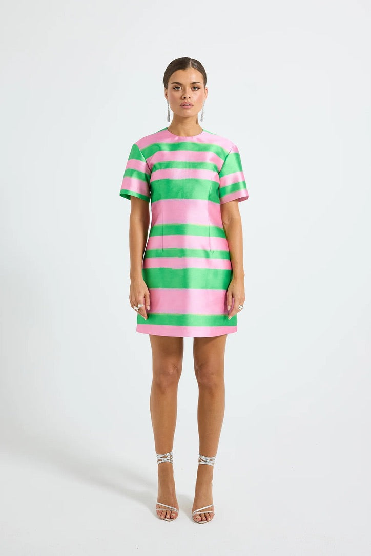Pasduchas Gigi Sleeve Mini Dress - Watermelon