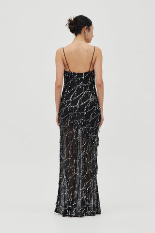 Third Form Refract Bias Maxi Dress - Afterdark