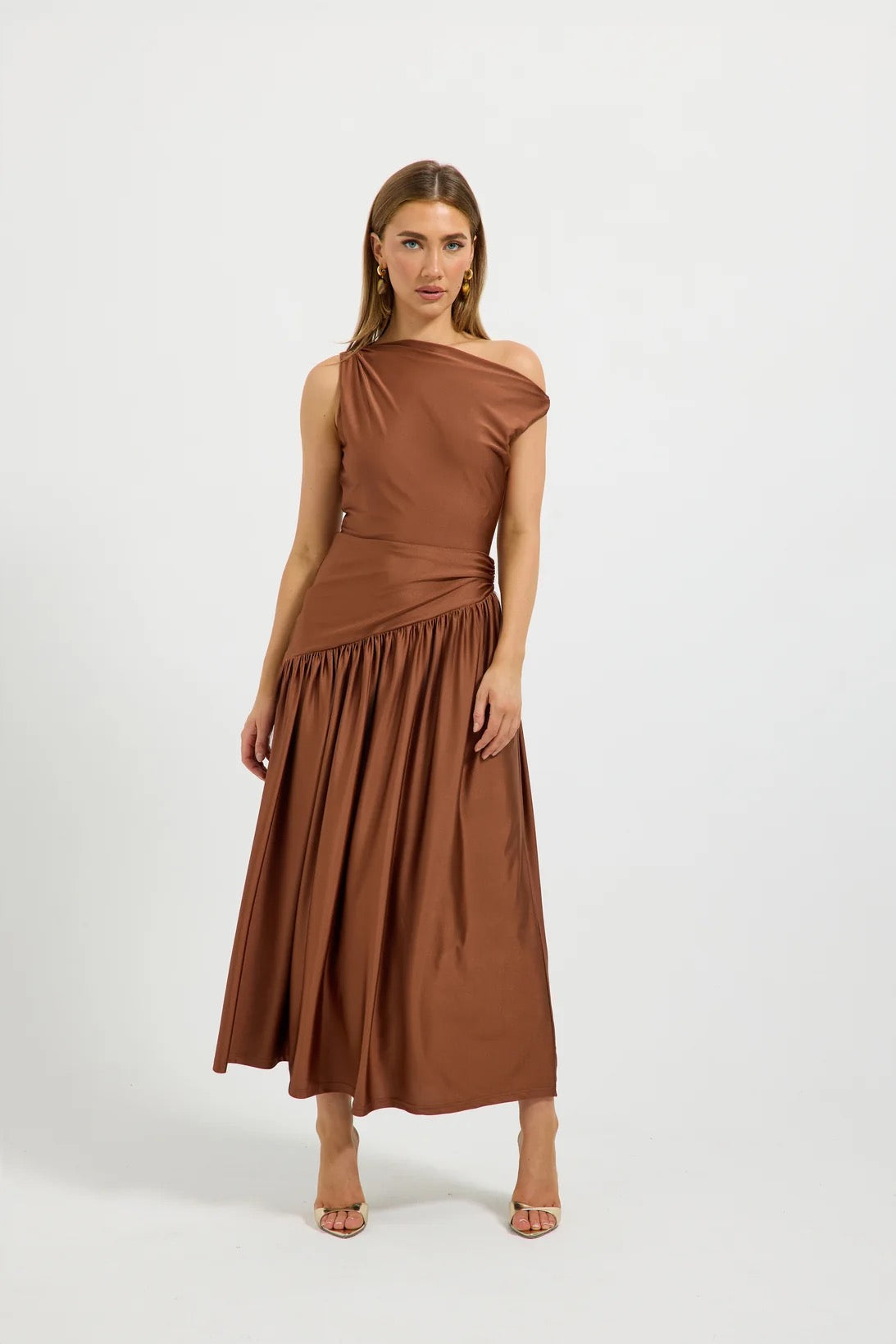 Pasduchas Halle Midi Dress - Chocolate