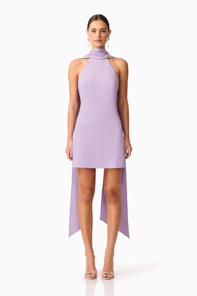 Elliatt Mira Halter Mini Dress - Lilac