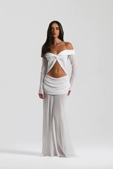 Natalie Rolt Emily Gown - White