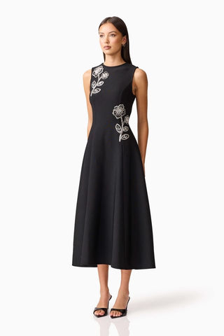 Elliatt Soleil Midi Dress - Black