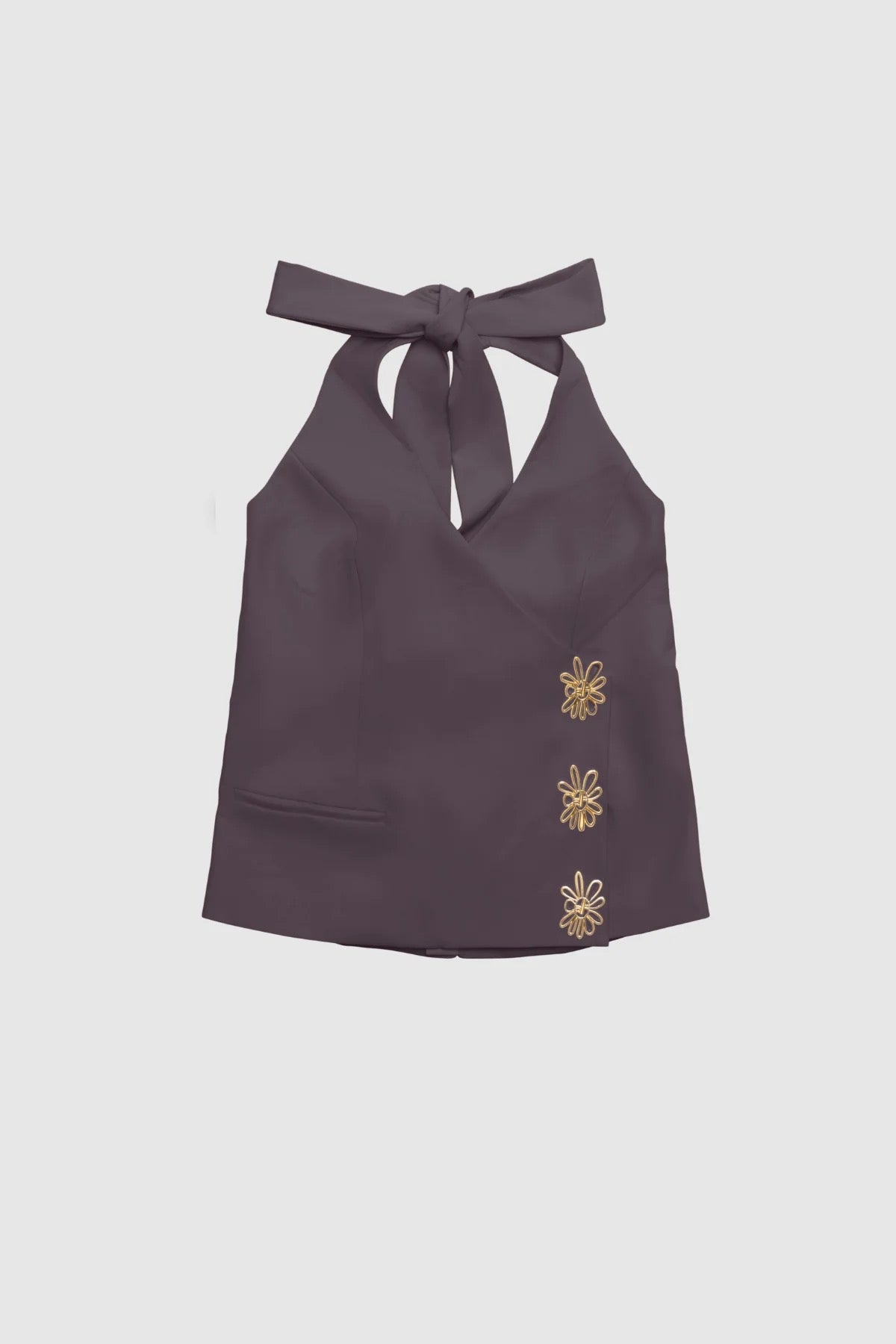 The Wolf Gang Inka Vest Top - Ash