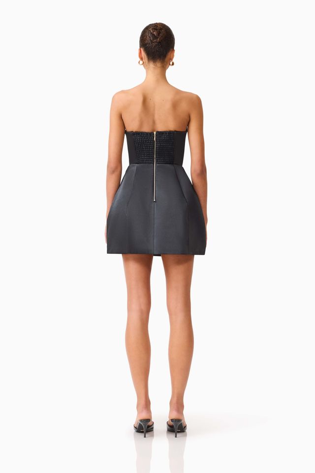 Elliatt Manon Tulip Mini Dress - Black