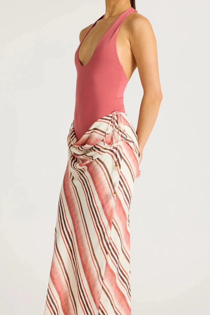 Benni Archie Maxi Dress - Melon Stripe