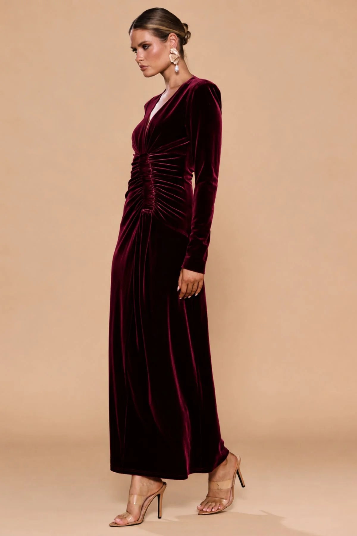 Catherine Ferraro Delia Gown - Dark Merlot