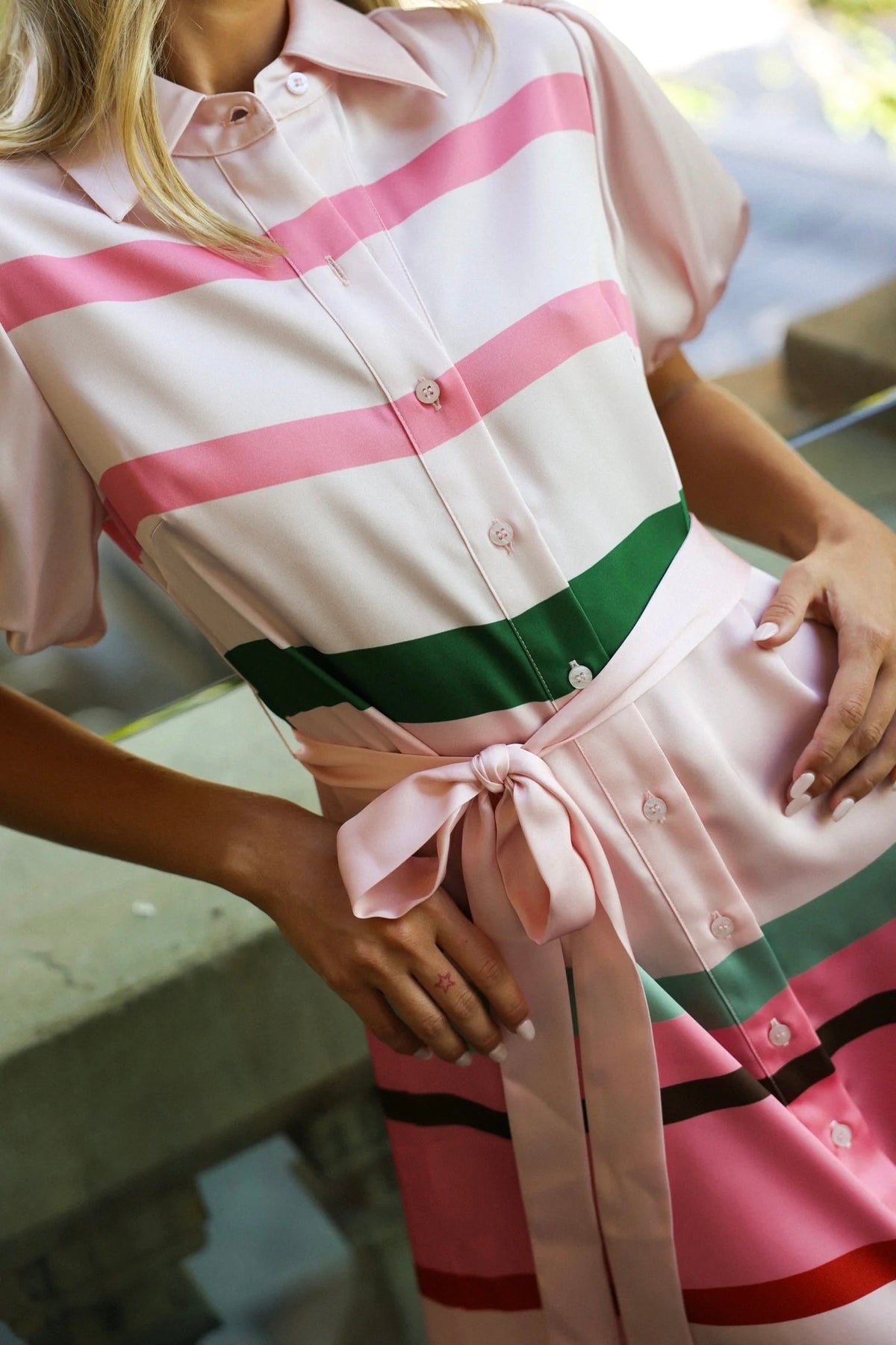 Aston Studio Marley Dress - Retro Stripe