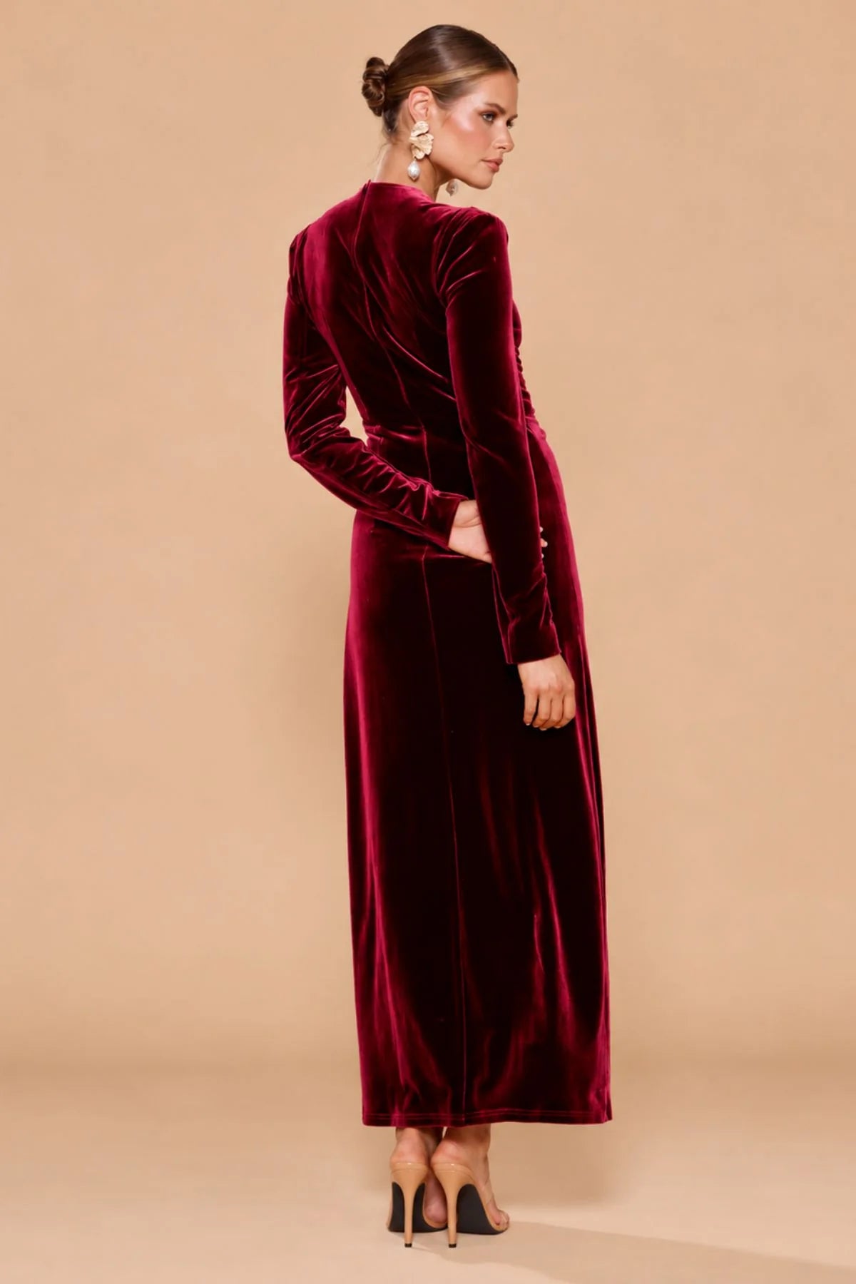 Catherine Ferraro Delia Gown - Dark Merlot