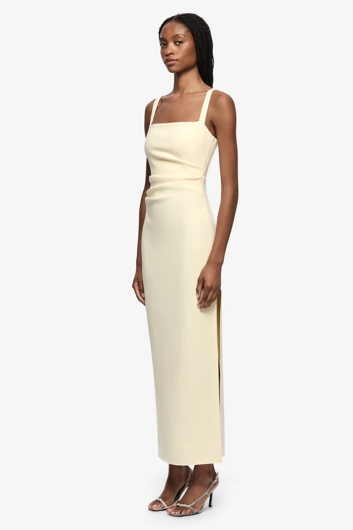 Bec & Bridge Leora Tuck Maxi Dress - Lemon Sorbet