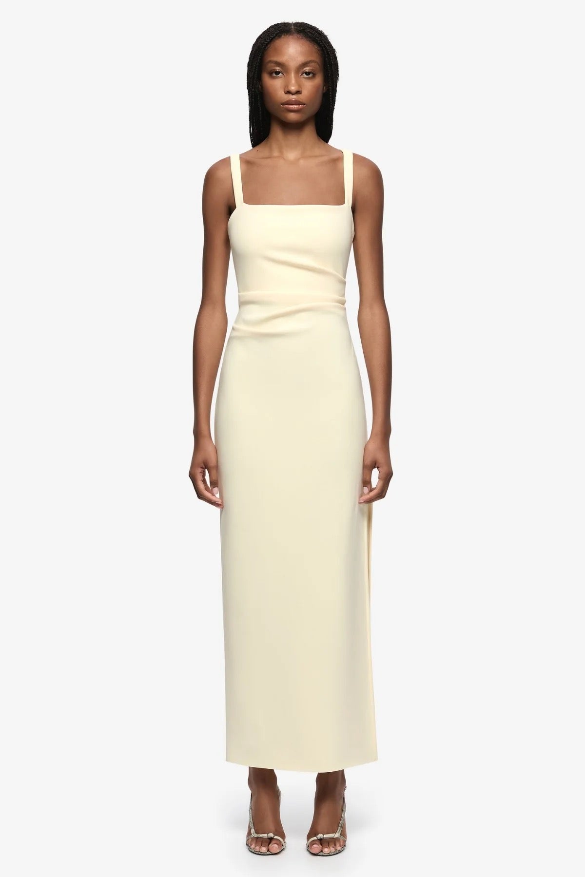 Bec & Bridge Leora Tuck Maxi Dress - Lemon Sorbet