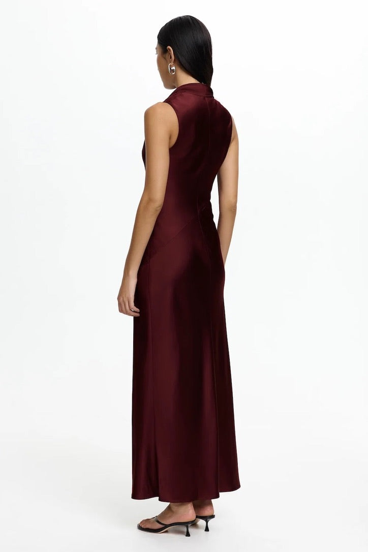 Significant Other Daira Maxi Scarf Dress - Bordeaux