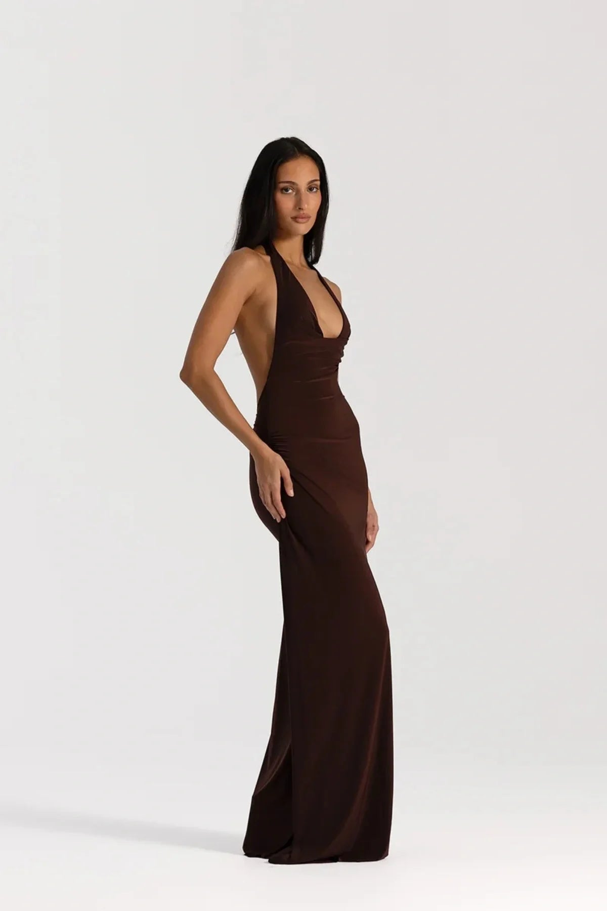 Natalie Rolt Mariela Gown - Espresso