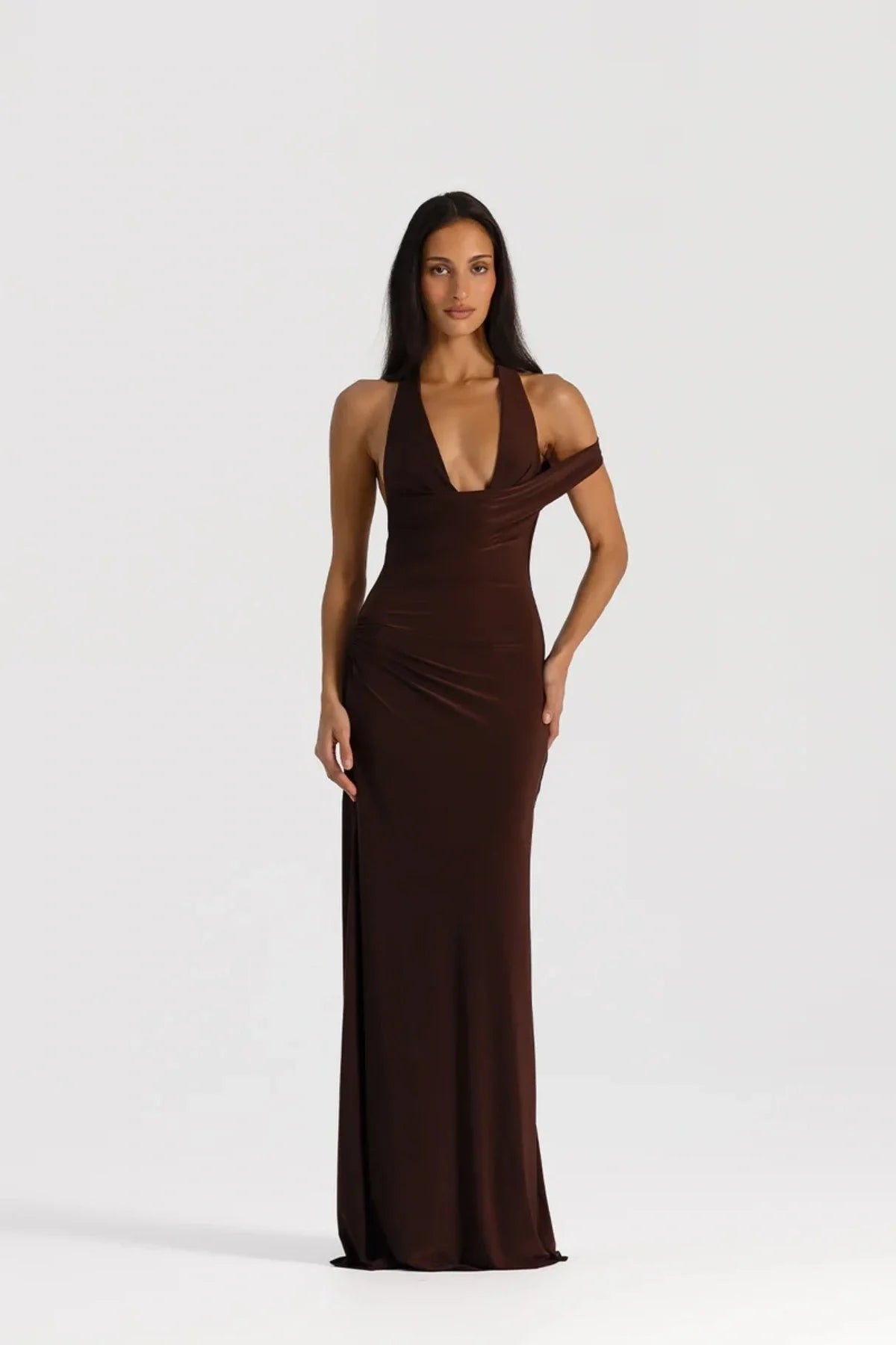 Natalie Rolt Mariela Gown - Espresso