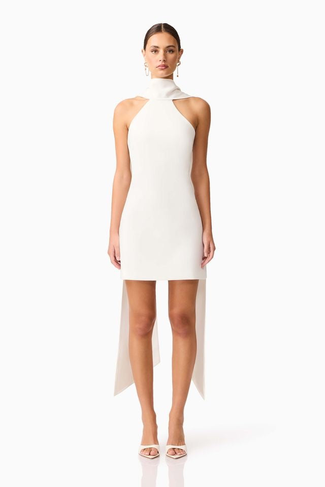 Elliatt Mira Halter Mini Dress - Ivory