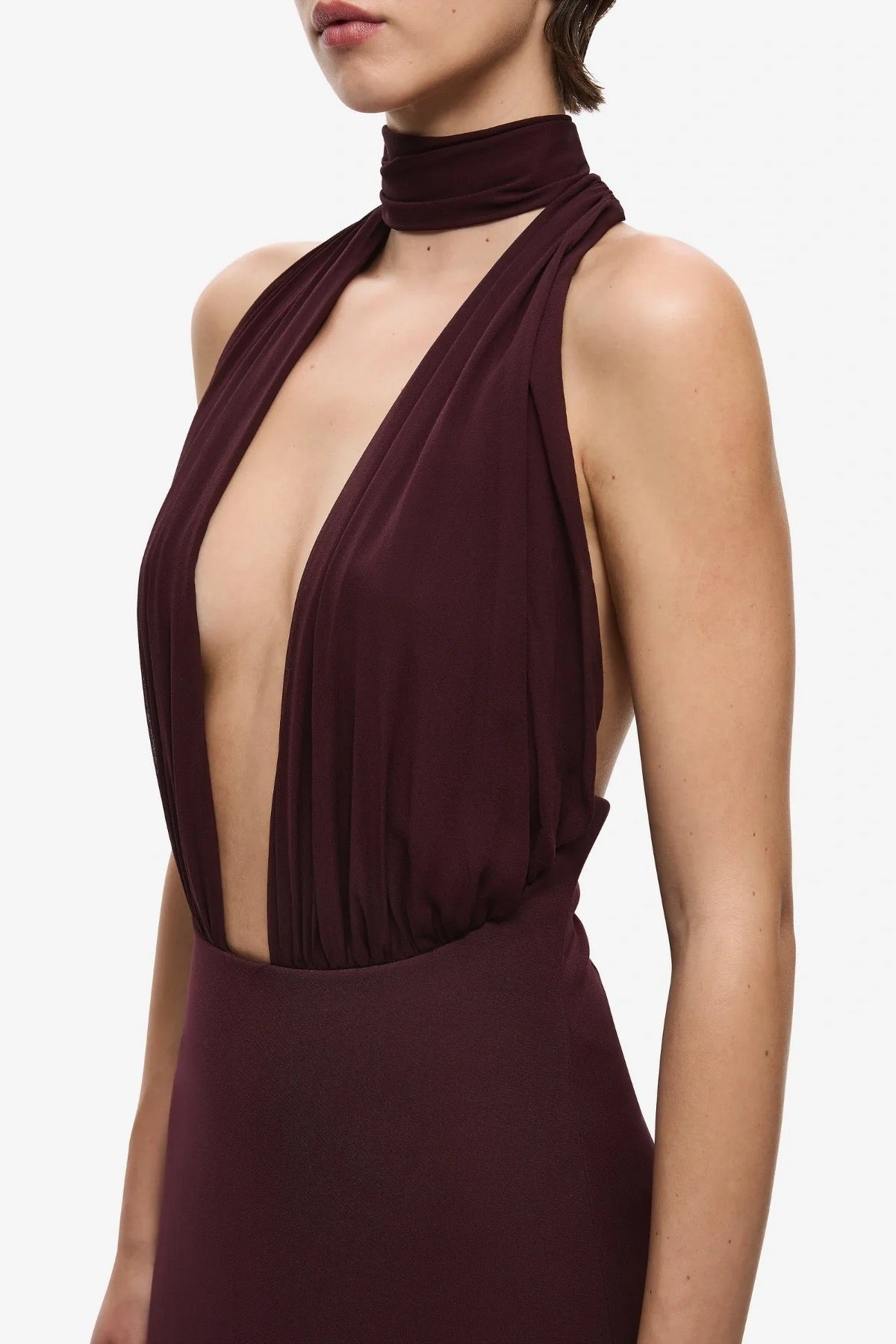 Misha Capezza Silk Dress - Currant