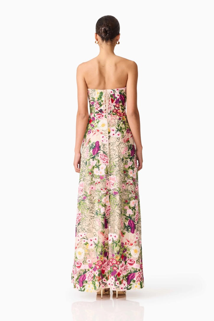 Elliatt Flora Gown - Nude Multi Floral