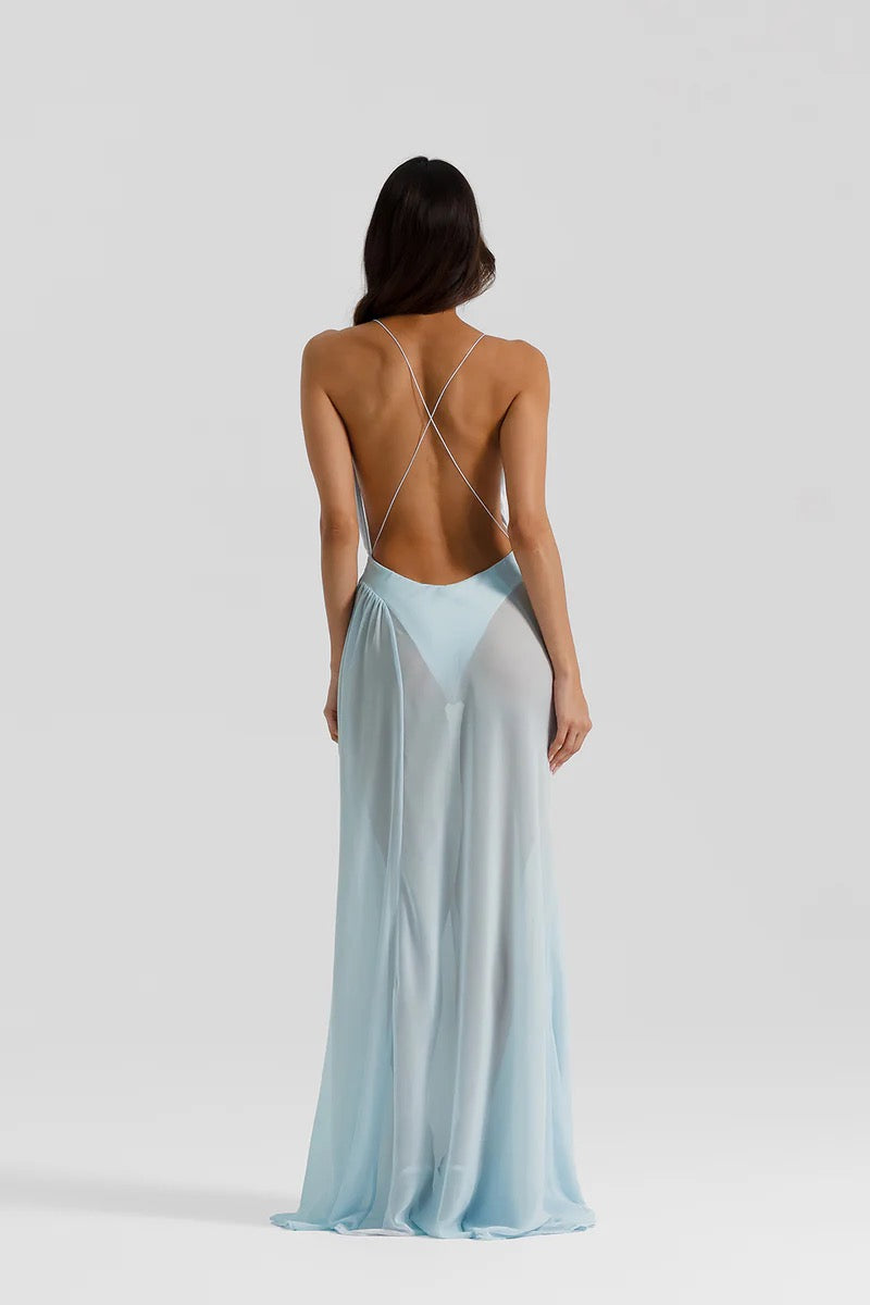 Natalie Rolt Agnes Gown - Ice Blue