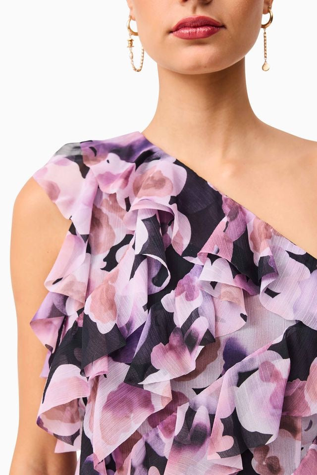 Elliatt Solene Mini Dress - Purple Floral