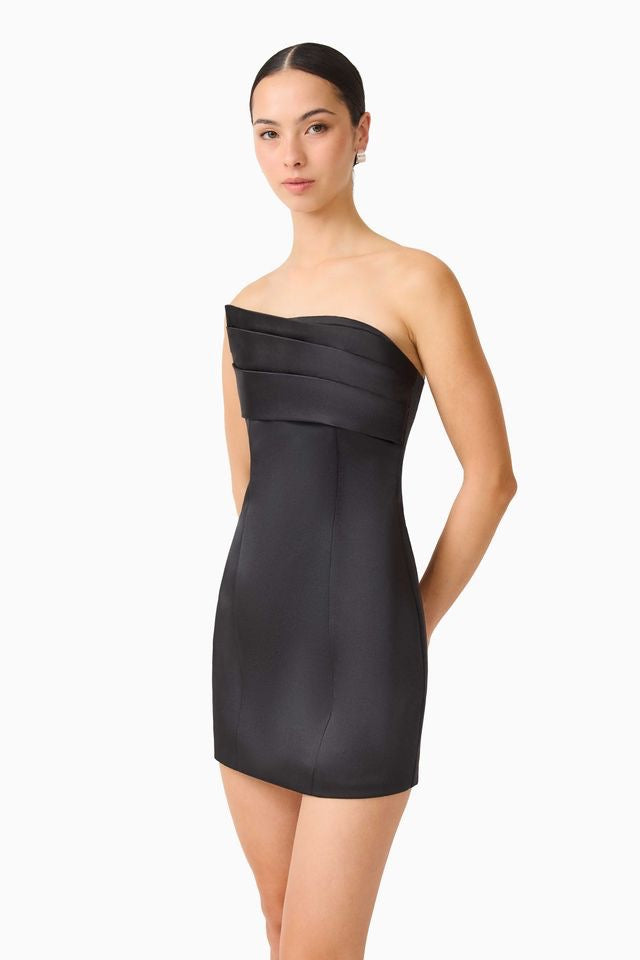 Elliatt Sydney Assymetrical Mini Dress - Black