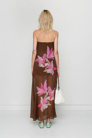 The Wolf Gang Lupa Strapless Maxi Dress - Waterlily