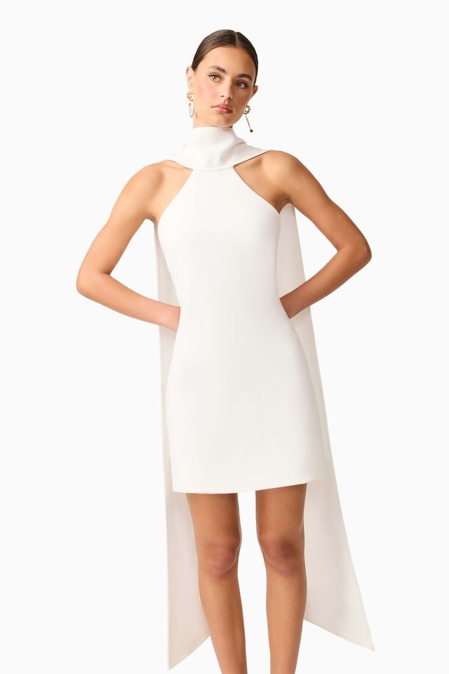 Elliatt Mira Halter Mini Dress - Ivory