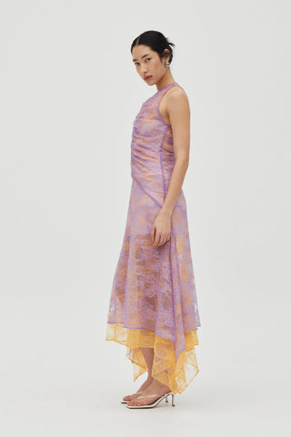 Third Form Reflect Layered Lace Dress - Lavender & Mango