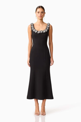 Elliatt Marina Midi Dress - Black White