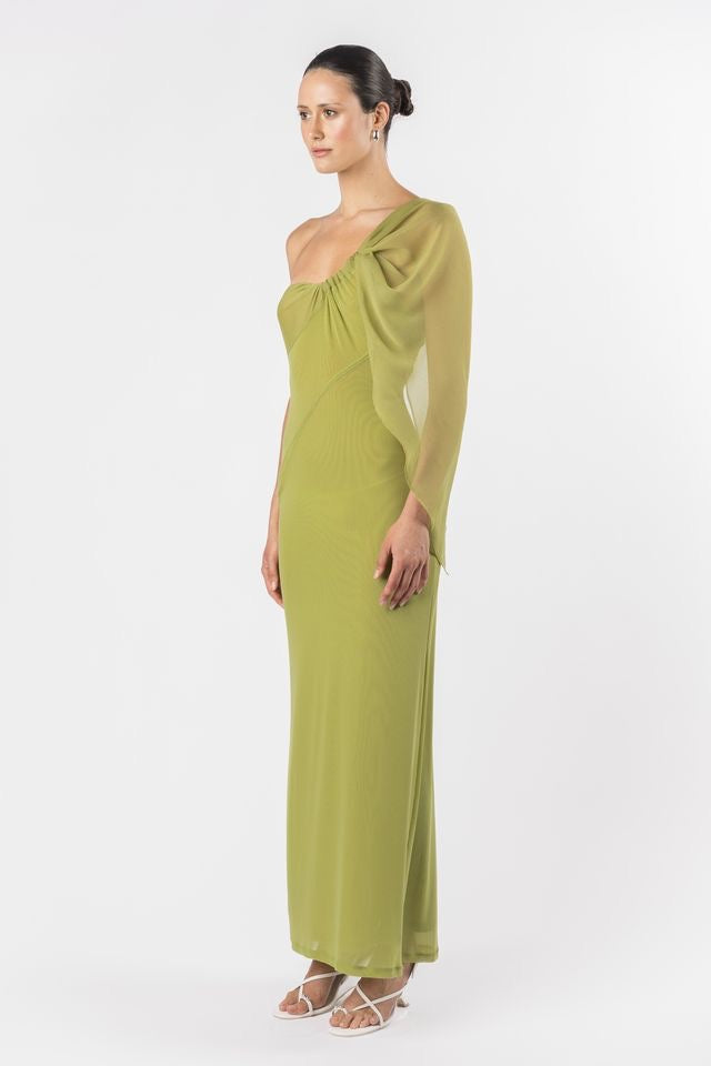 One Fell Faint Slip Dress - Edamame