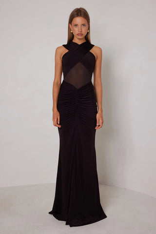 Elle Zeitoune Yvonne Dress - Espresso