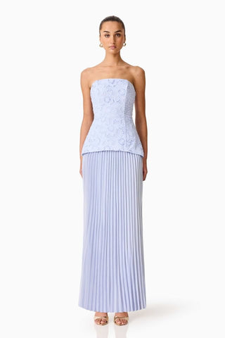 Elliatt Lacy Strapless Gown - Powder Blue