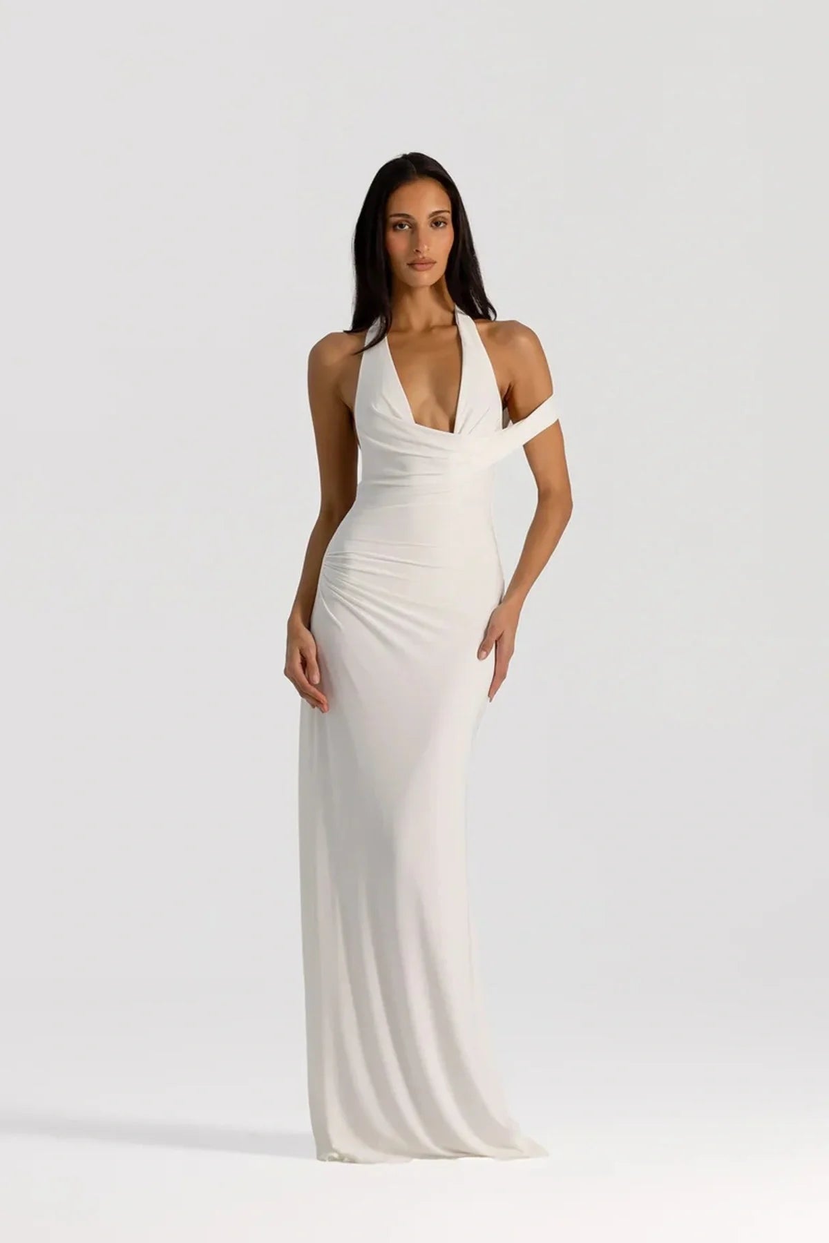 Natalie Rolt Mariela Gown - White