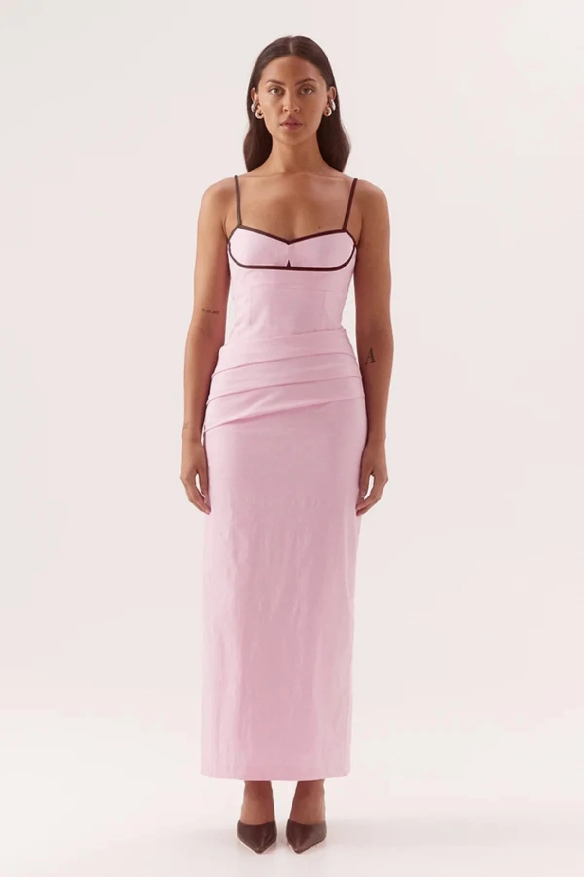 Sovere Britta Dress - Peony/Choc