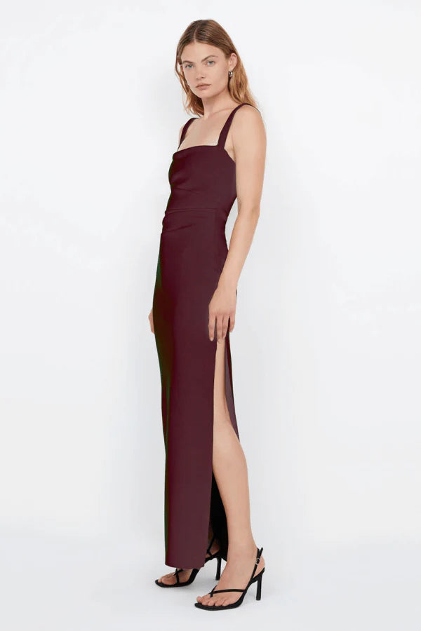 Bec & Bridge Leora Tuck Maxi Dress - Plum
