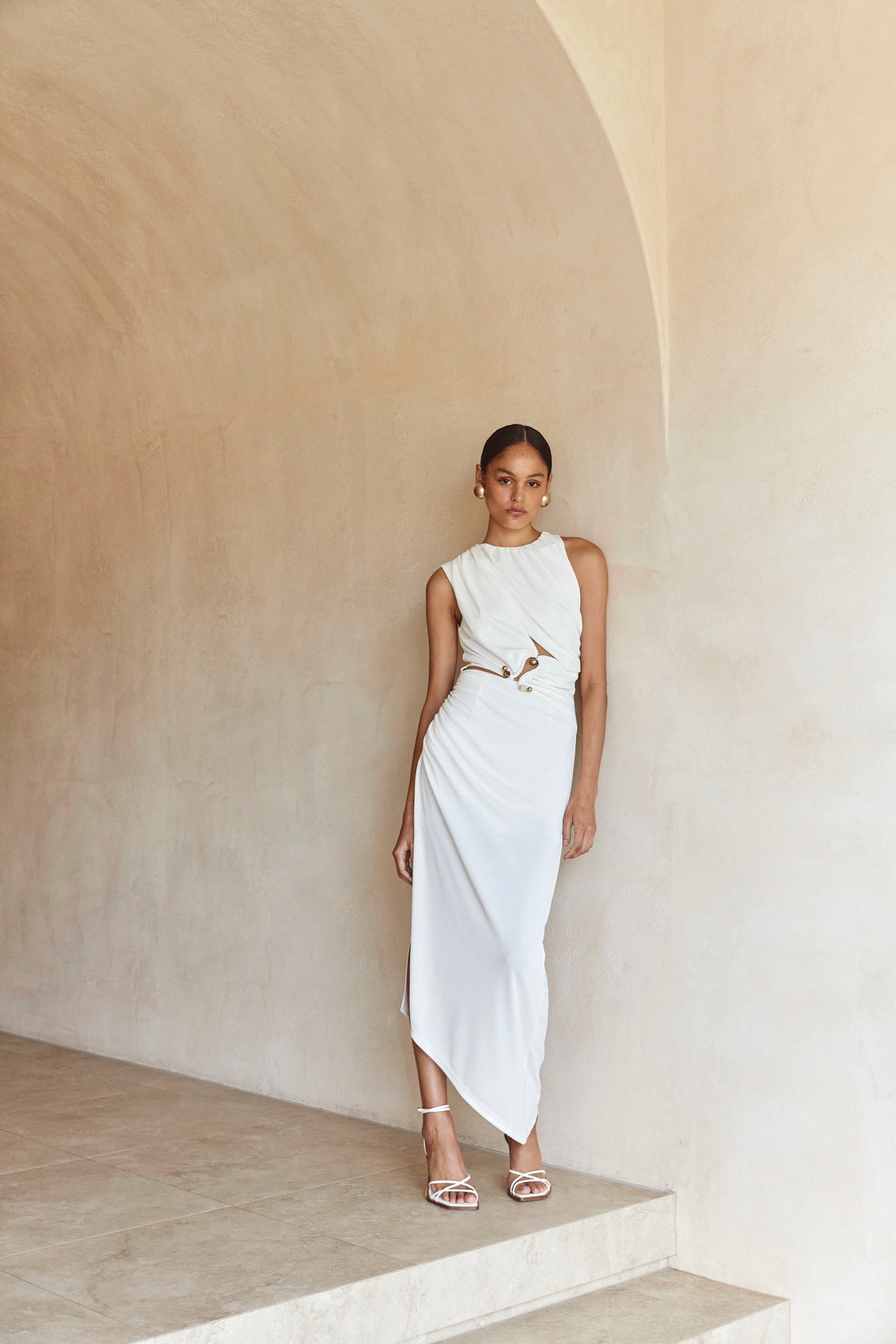 c meo collective sectional midi dress C/MEO Collective Entropy Dress