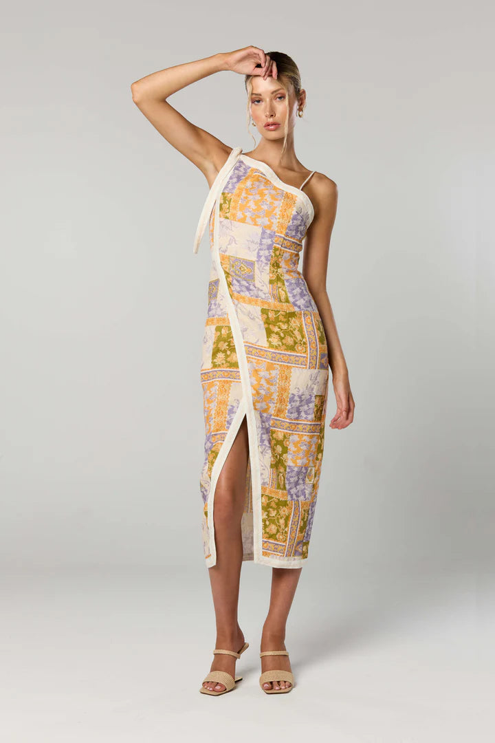 Winona Billie Asym Dress Patchwork Floral