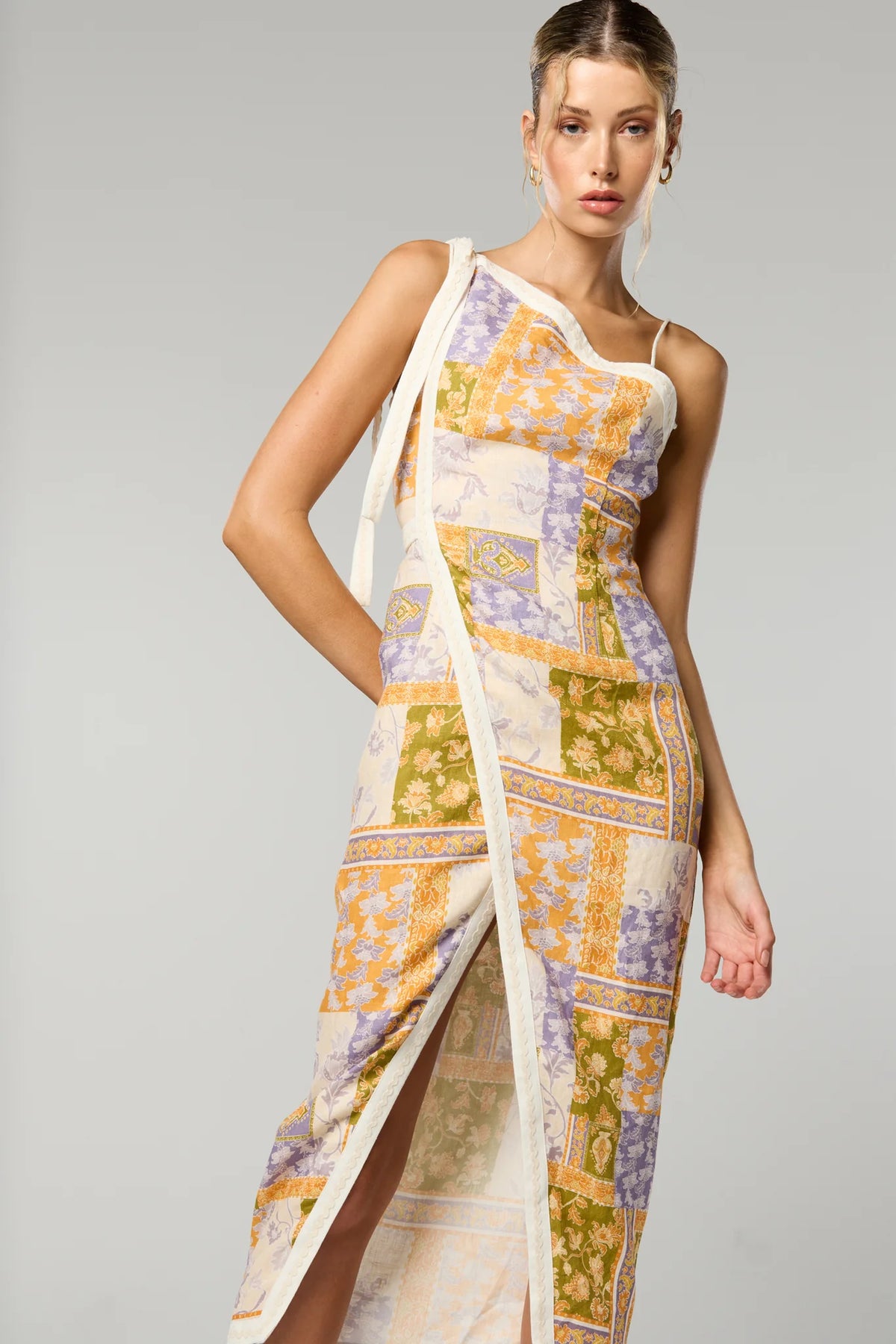 Winona Billie Asym Dress - Patchwork Floral