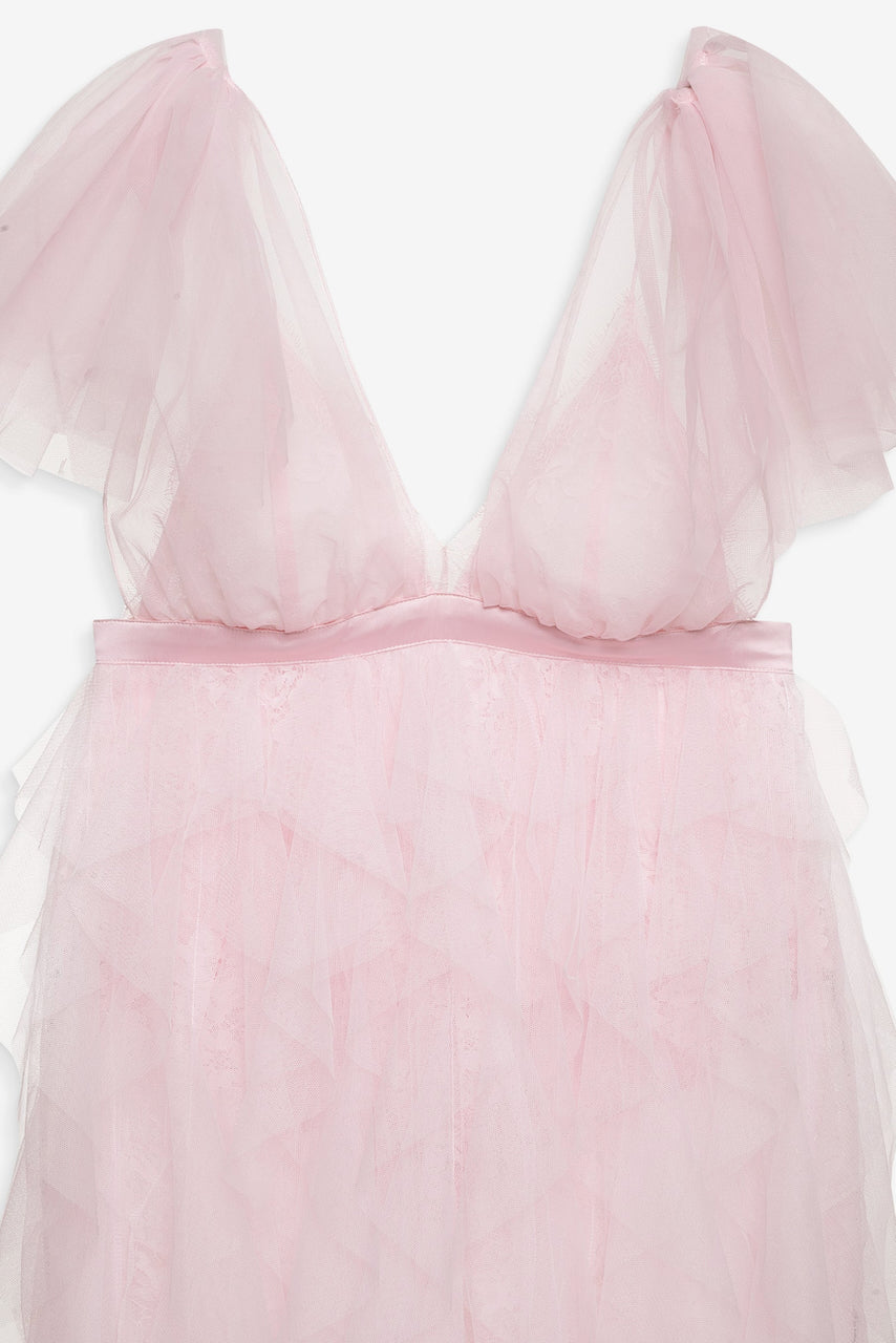 For Love & Lemons Maxine Gown - Pink