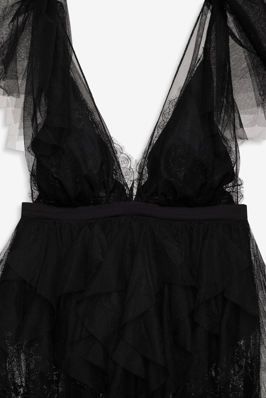 For Love & Lemons Maxine Gown - Black