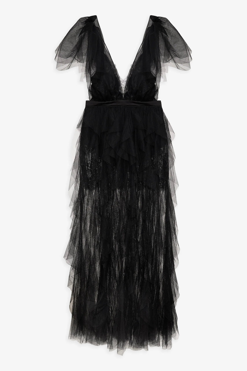 For Love & Lemons Maxine Gown - Black
