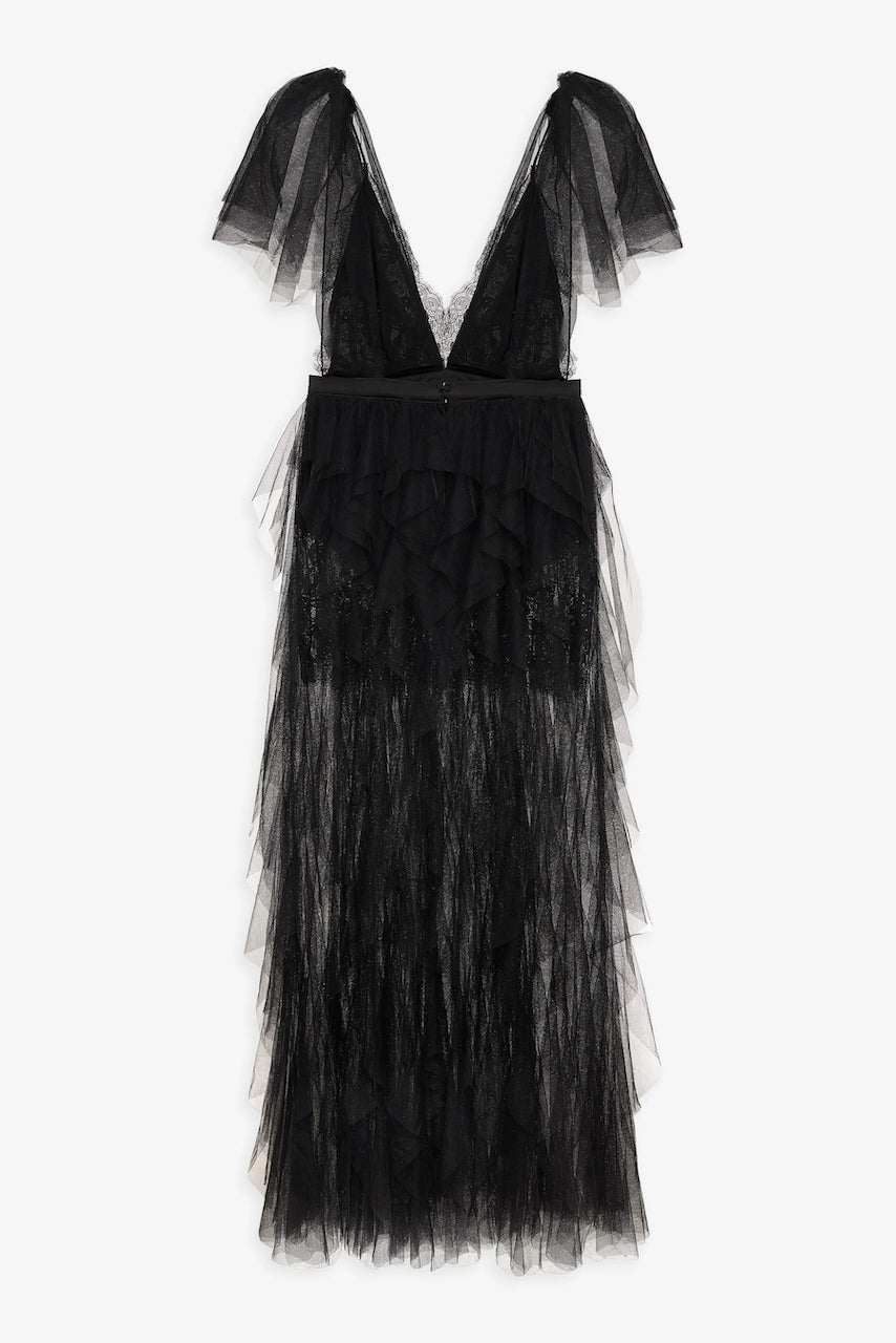 For Love & Lemons Maxine Gown - Black
