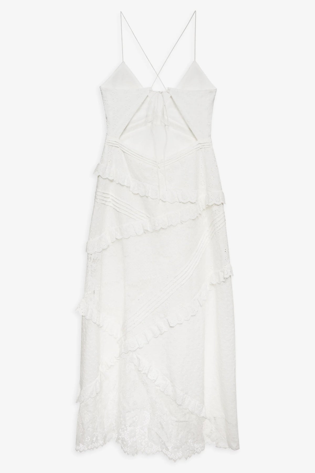 For Love & Lemons Rosalyn Maxi Dress - White