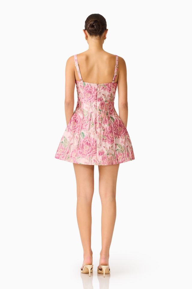 Elliatt Meliora Tulip Mini Dress - Pink Multi